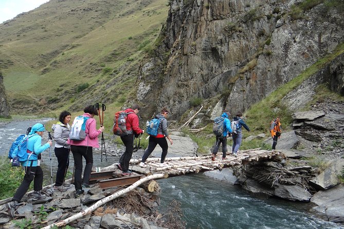 7-day hiking expedition to Tusheti through the Atsunta pass - Day 1: Shatili and the road through Bear Cross Pass