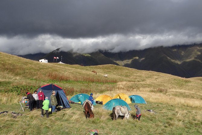 7-day hiking expedition to Tusheti through the Atsunta pass - Day 2: Mutso, Anatori, and the first camp