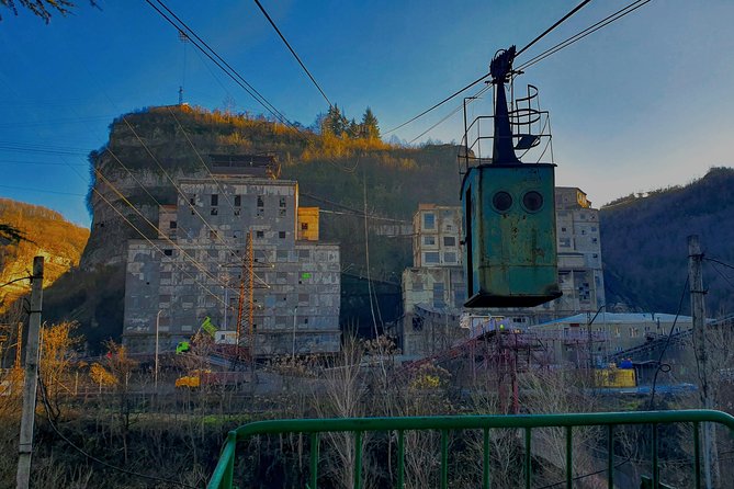 Chiatura. Soviet Past in the present. + Katskhi pillar - Katskhi Pillar, a 40-meter limestone landmark