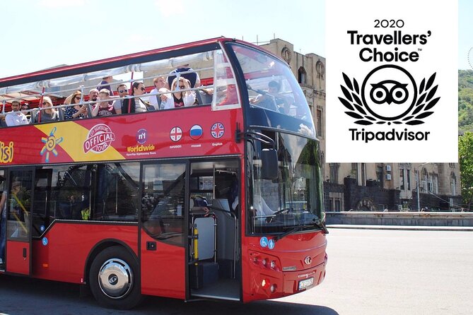 City tour Tbilisi on red bus - The Mtkvari River and Metekhi