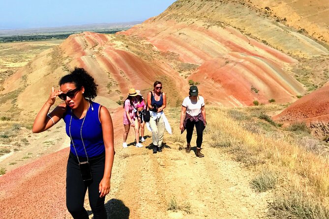 David Gareji and Real Rainbow Mountains Off-Road adventure + hike - Kapatadze Lake adds salt, sky, and silence