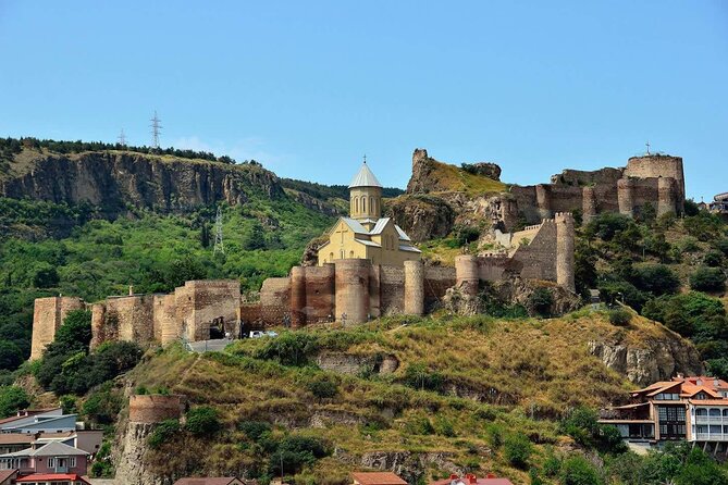 Day Tour Tbilisi - Mtskheta - Jvari - Chronicles of Georgia Monument-Tbilisi - Riding up to Narikala Fortress