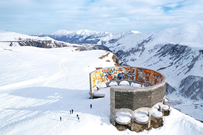 From Tbilisi Daytrip Kazbegi Gudauri & Zhinvali Guided Group Tour - Zhinvali Dam and the first taste of the Caucasus