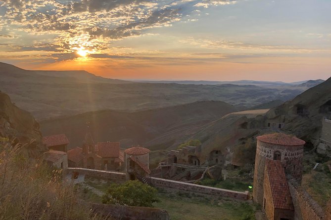 Gareja Sunrise Hike Tour from Tbilisi and Rainbow Hills Trail - Sunrise above David Gareja Monastery