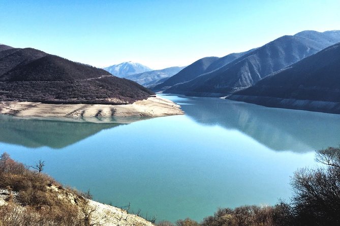 Kazbegi, Gergeti and Ananuri Full Day Tour from Tbilisi - Ananuri Fortress, towers, churches, and carved stone