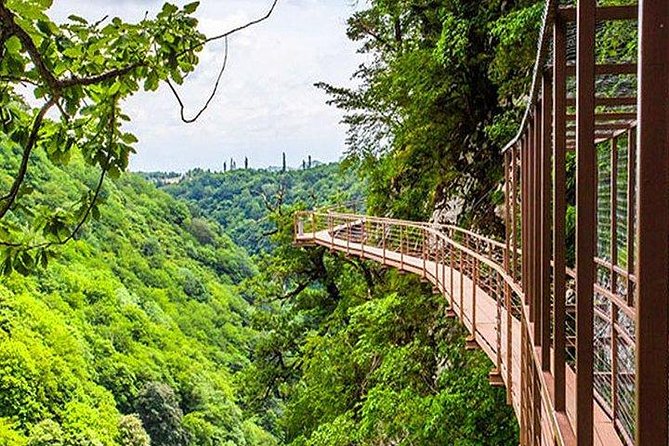 Martvili + Okatse + Caves - Sataplia: forest, dinosaurs, and a city view