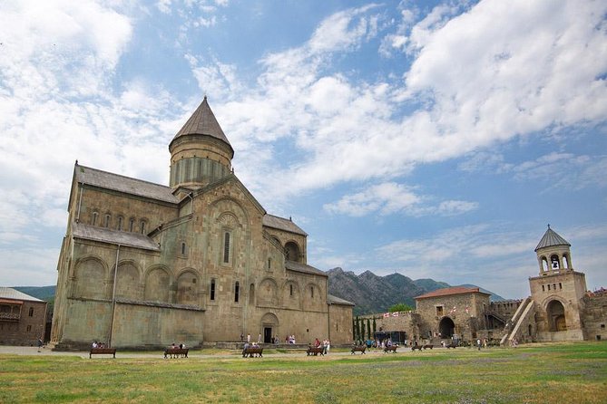 Mtskheta, Ananuri, Gudauri and Kazbegi Full Day Tour from Tbilisi - Jvari Church above the Mtkvari and Aragvi rivers