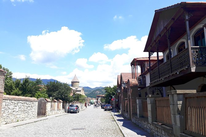 Mtskheta-Gori-Uplistsikhe - Jvari Monastery and the view over Mtskheta