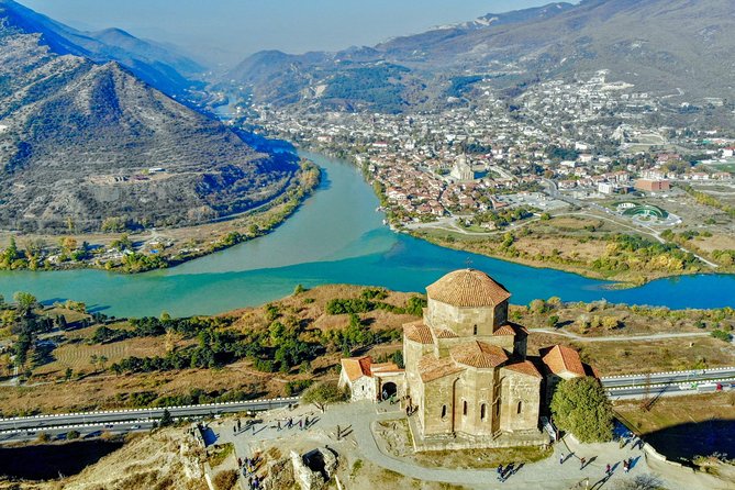 Mtskheta Uplistsikhe Borjomi in one day tour - Jvari Monastery and the view over Mtskheta