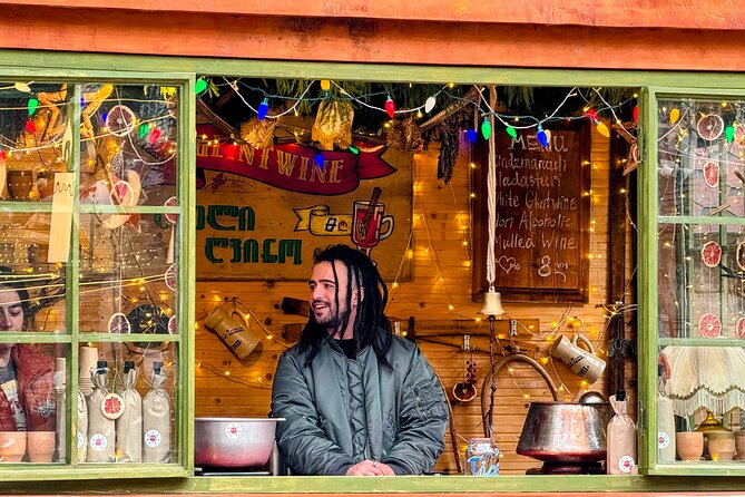 New Year in Tbilisi: Christmas Market and Hidden Gems Tour - Rustaveli Avenue and the main New Year tree