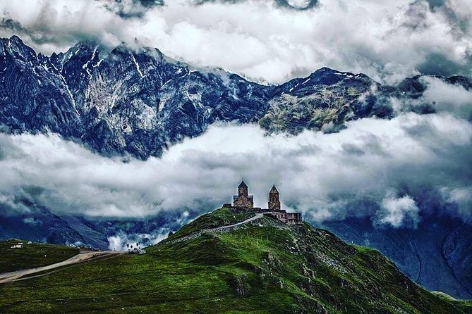 Private Tour Ananuri-Kazbegi-Gudauri - Gudauri, with skiing in winter and views beyond it