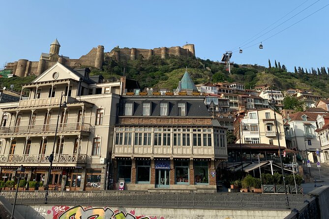 Private Walking Tour in Tbilisi and Mtskheta Old Town - Metekhi Cathedral above the Mtkvari River