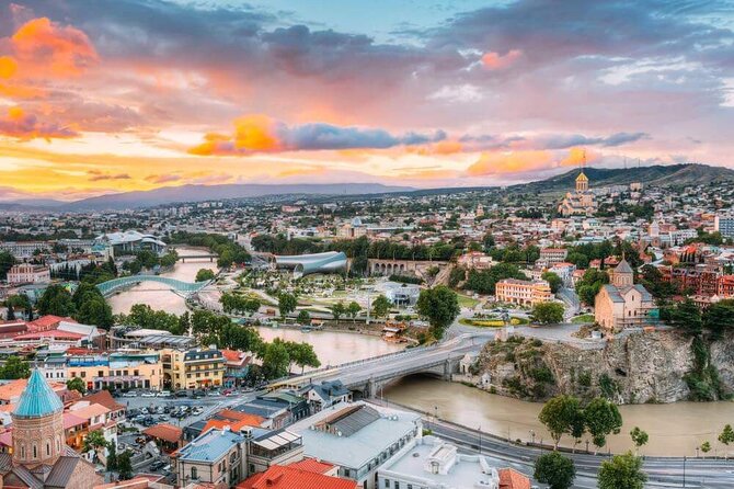 Tbilisi City Tour, Most Popular Tourists Destinations In The Capital Of Georgia - Gabriadze Theater and Sameba Cathedral