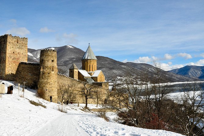 Tour to Kazbegi Ananuri Zhinvali Gudauri Full Day - Zhinvali Reservoir gives you the first big view