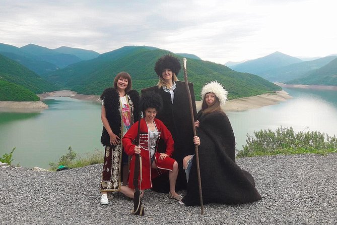 Tour to Kazbegi: Georgian Military Road – Ananuri – Gudaury – Kazbegi - The Two Aragvi Rivers provide a quick natural oddity